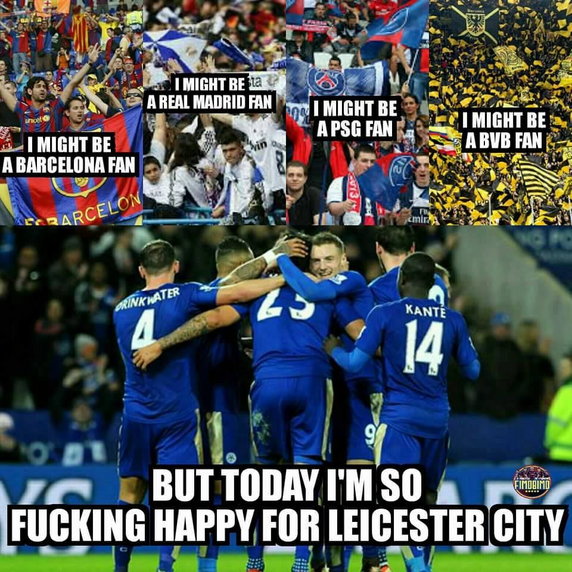 Leicester City mistrzem Anglii! Memy