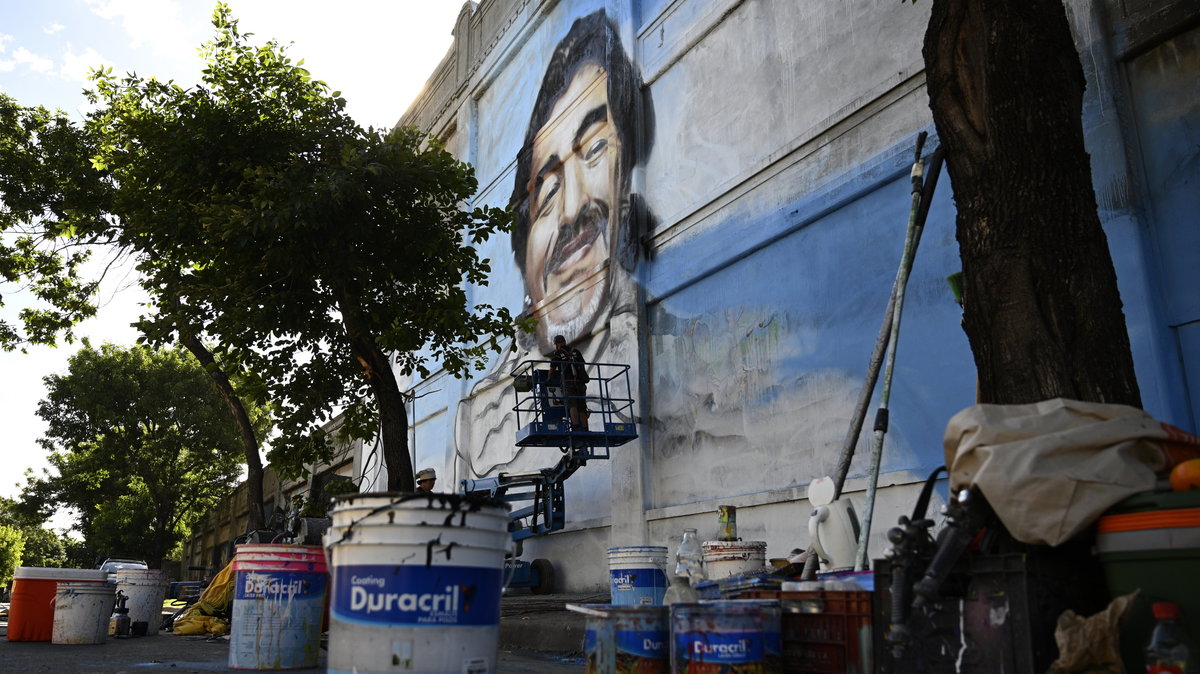 Mural Diego Maradony w Buenos Aires