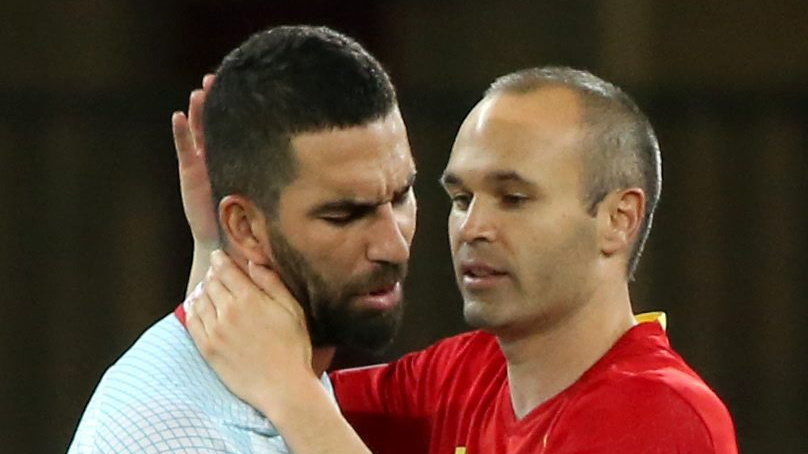 Arda Turan, Andres Iniesta