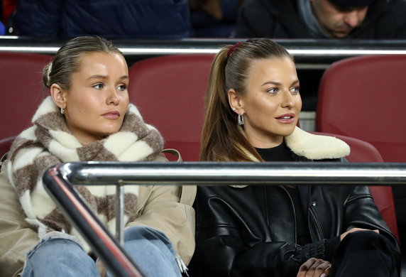 Mikky Kiemeney i Anna Lewandowska na meczu Barcelony z Cadiz