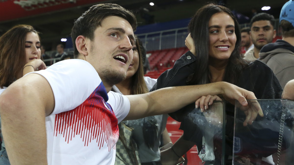 Harry Maguire ze swoją partnerką 