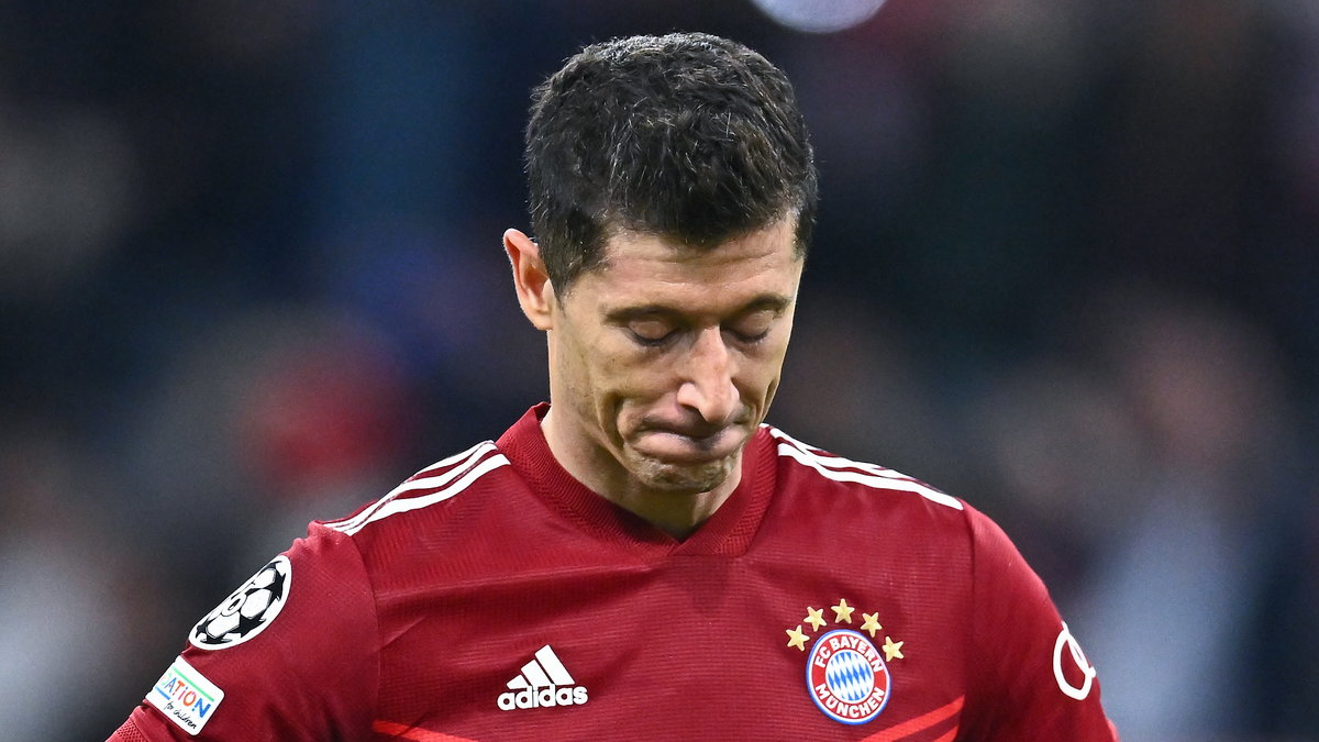 Robert Lewandowski był niepocieszony po meczu