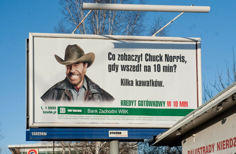 Chuck Norris w reklamie jednego z polskich banków