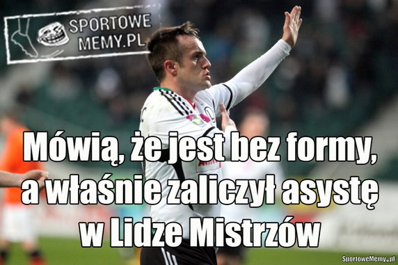 Liga Mistrzów: Legia Warszawa przegrała ze Sportingiem Lizbona 0:2 - memy po meczu