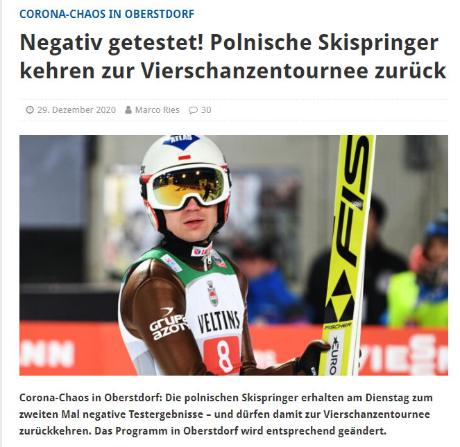 News ze strony www.skispringen.com