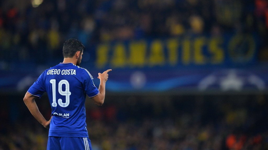 Diego Costa, fot.  AFP PHOTO / GLYN KIRK