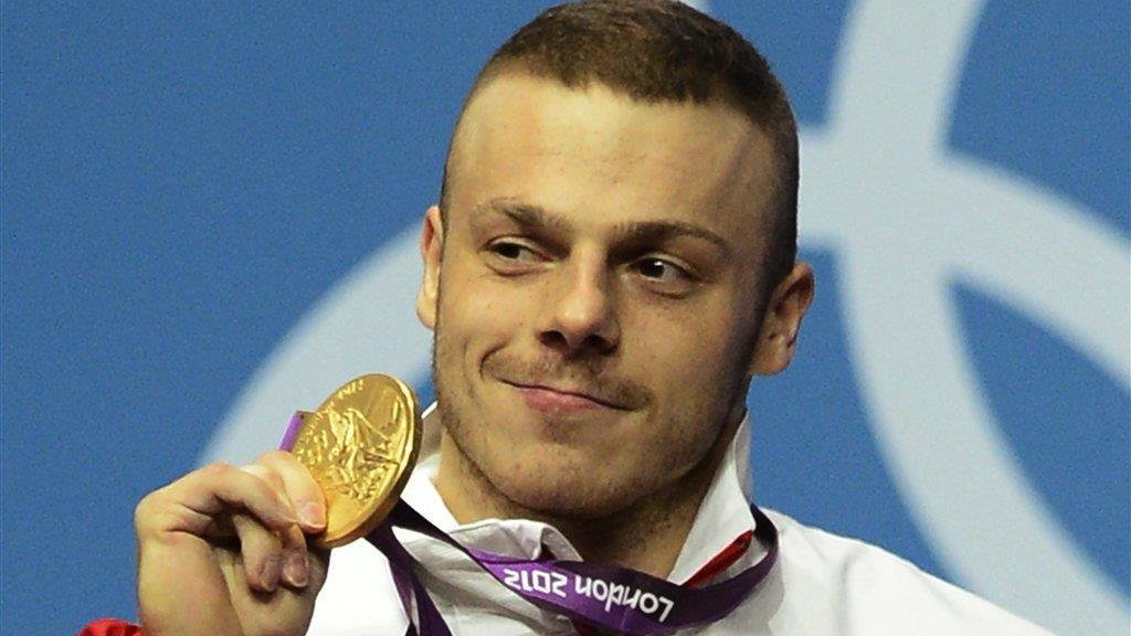 Adrian Zieliński z medalem