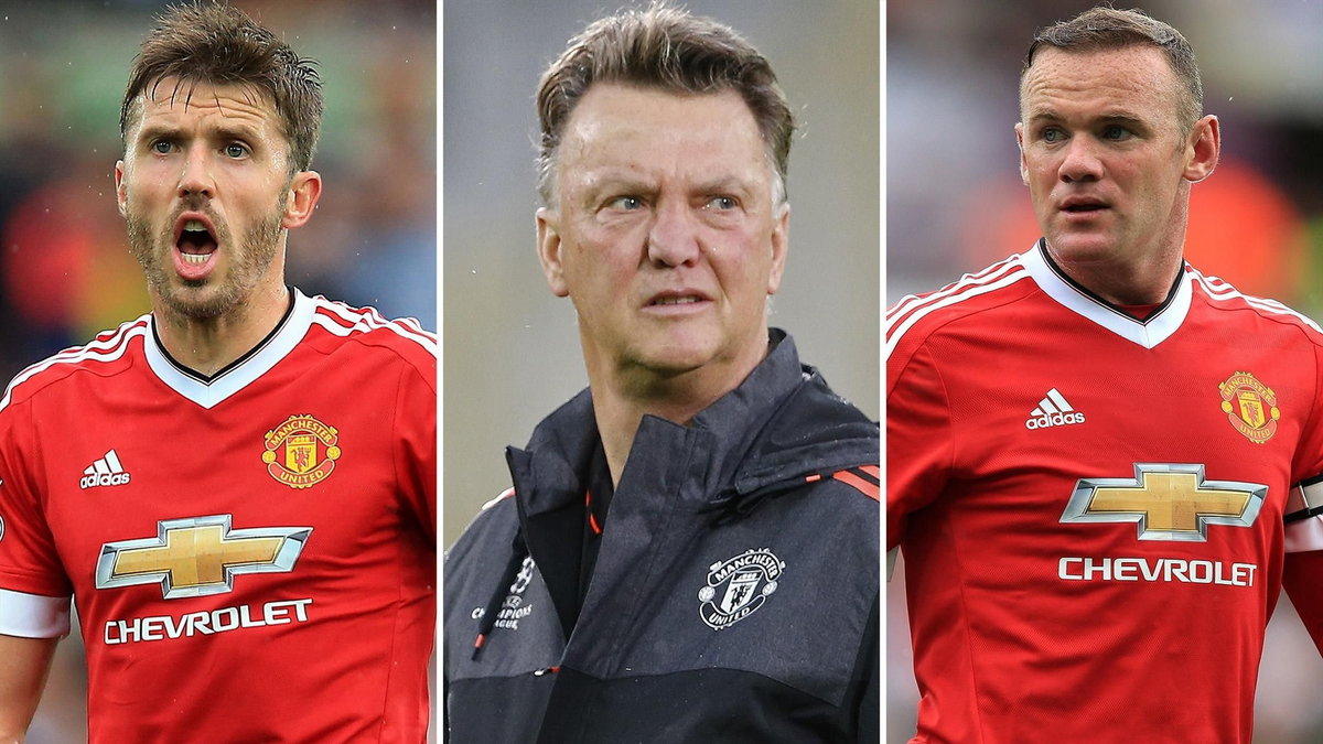 Michael Carrick, Louis van Gaal i Wayne Rooney