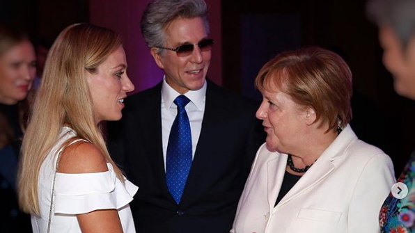 Angelique Kerber i Angela Merkel