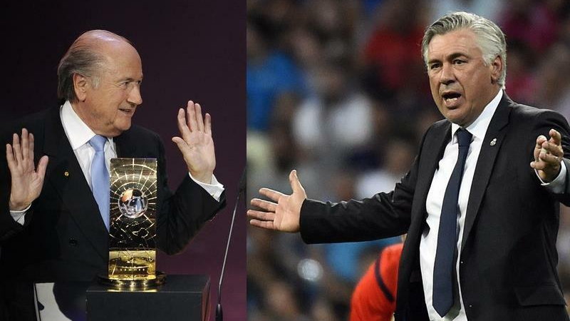 Blatter i Ancelotti