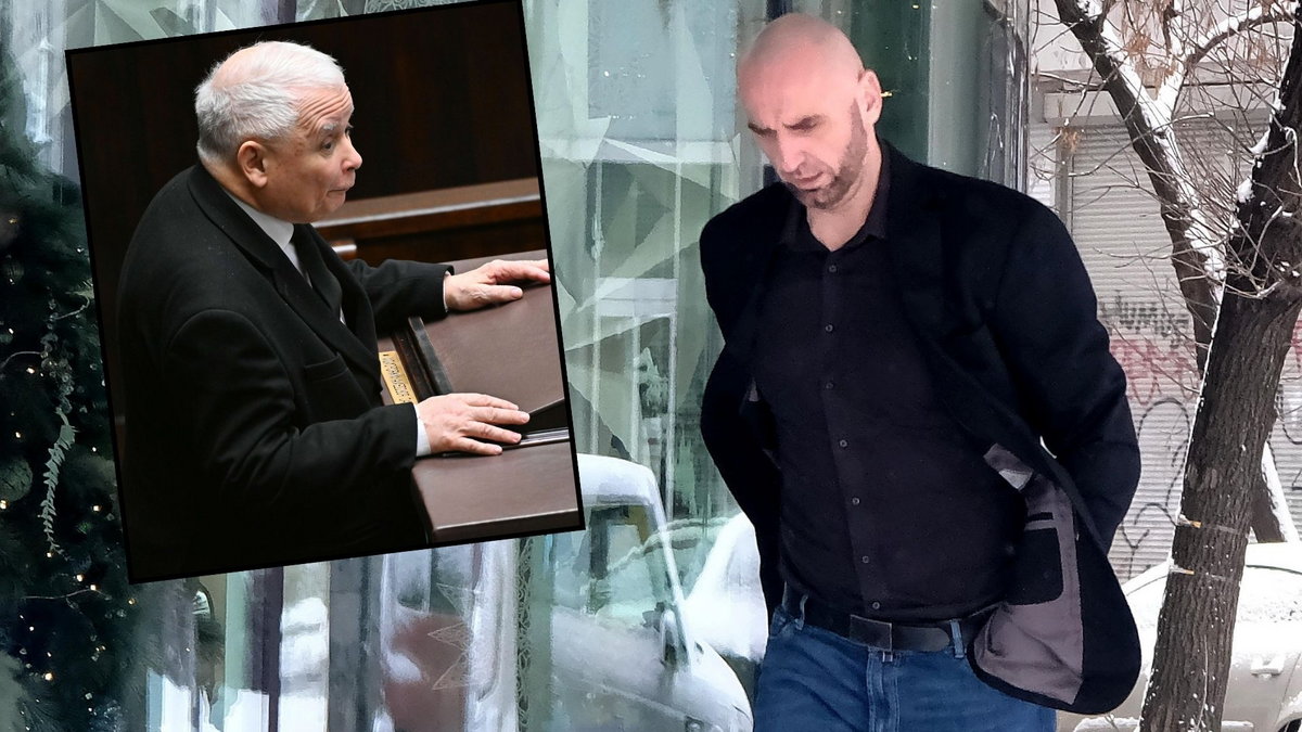 Marcin Gortat, Jarosław Kaczyński (na małym zdjęciu)