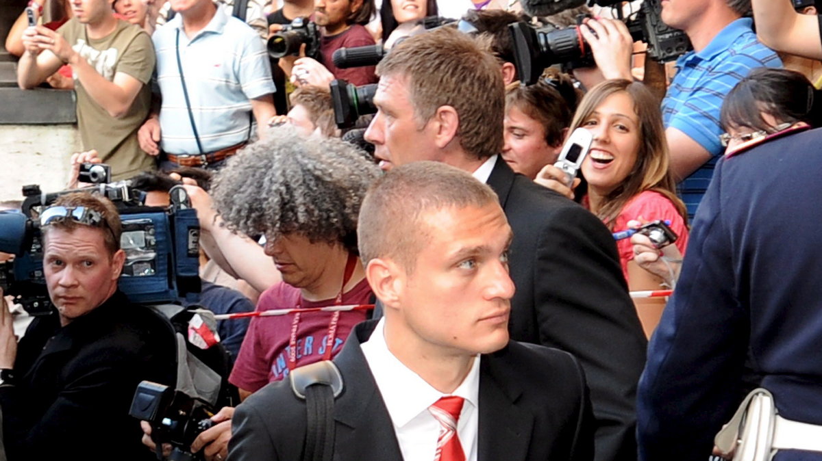 ITALY SOCCER MANCHESTER UNITED PLAYERS