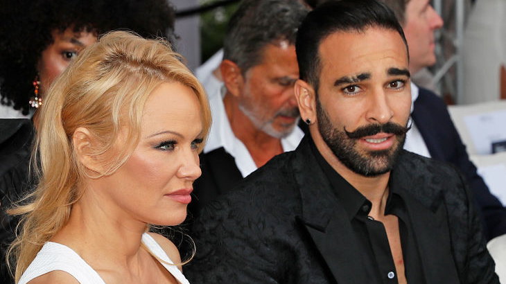 Pamela Anderson i Adil Rami fot.  David M. Benett