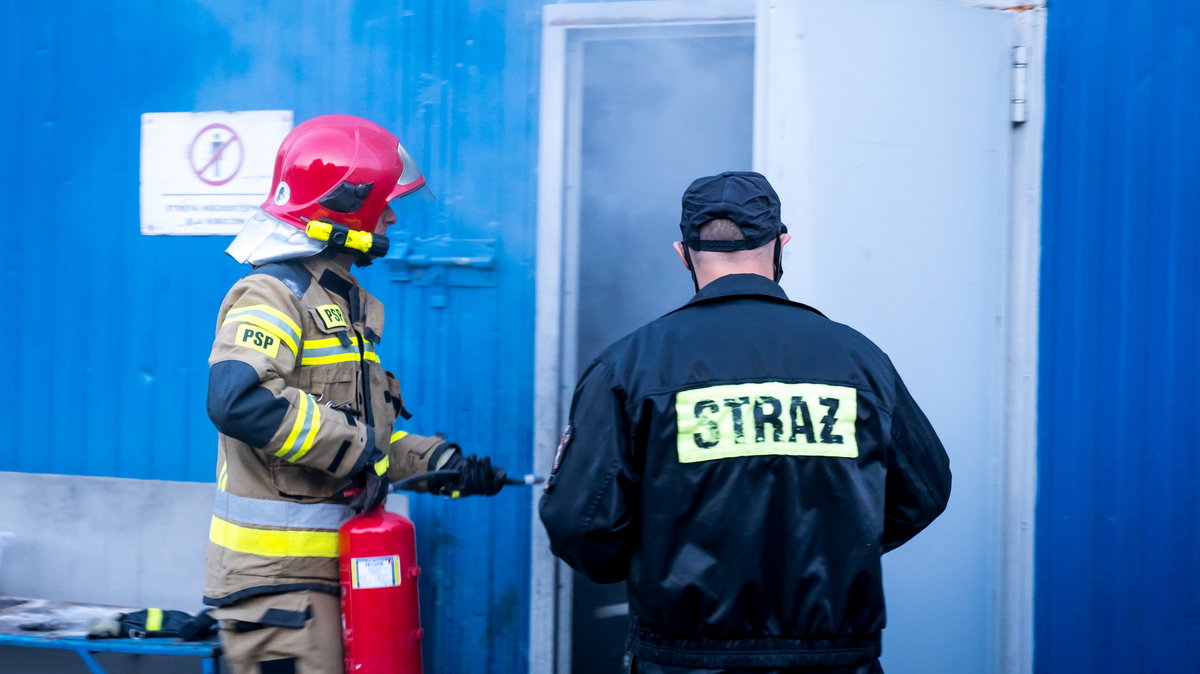 Pożar rozdzielni elektrycznej w Gorzowie