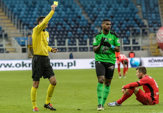 PIŁKA NOŻNA EKSTRAKLASA GÓRNIK ŁĘCZNA - PIAST GLIWICE (Krzysztof Jakubik, Gerson Guimaraes, Łukasz Sekulski)