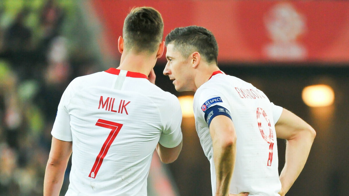 Arkadiusz Milik i Robert Lewandowski