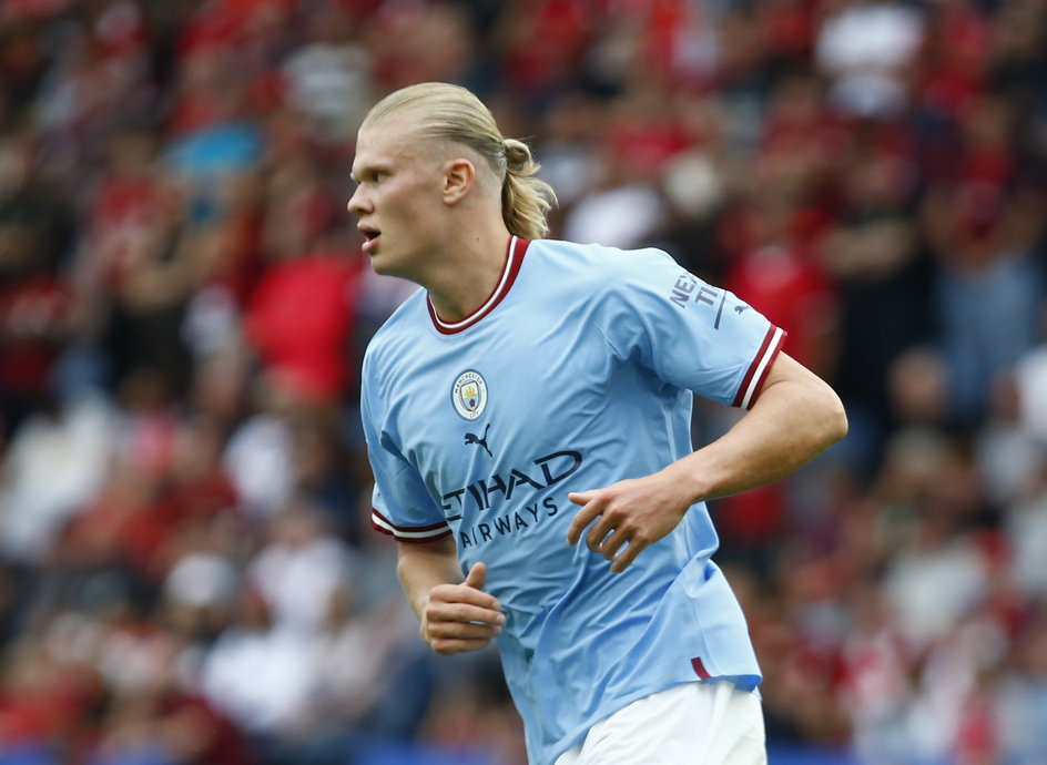 Erling Haaland w barwach Manchesteru City