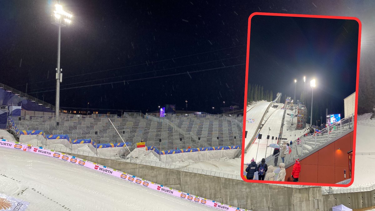 Empty Stands at the Ski Jumping World Championships