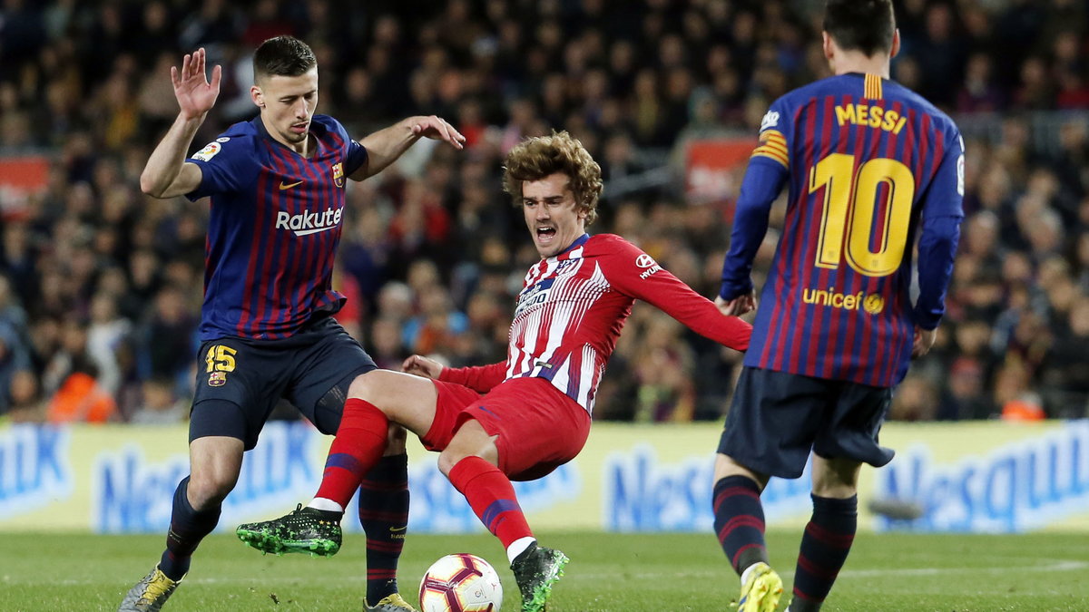 Antoine Griezmann. Wg oświadczenia Atletico tu jako piłkarz... Barcelony