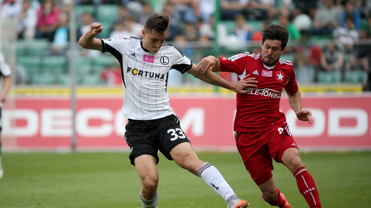 PIŁKA NOŻNA LIGA POLSKA LEGIA WARSZAWA WISŁA KRAKÓW (Michał Żyro Jean Barrientos Acosta)