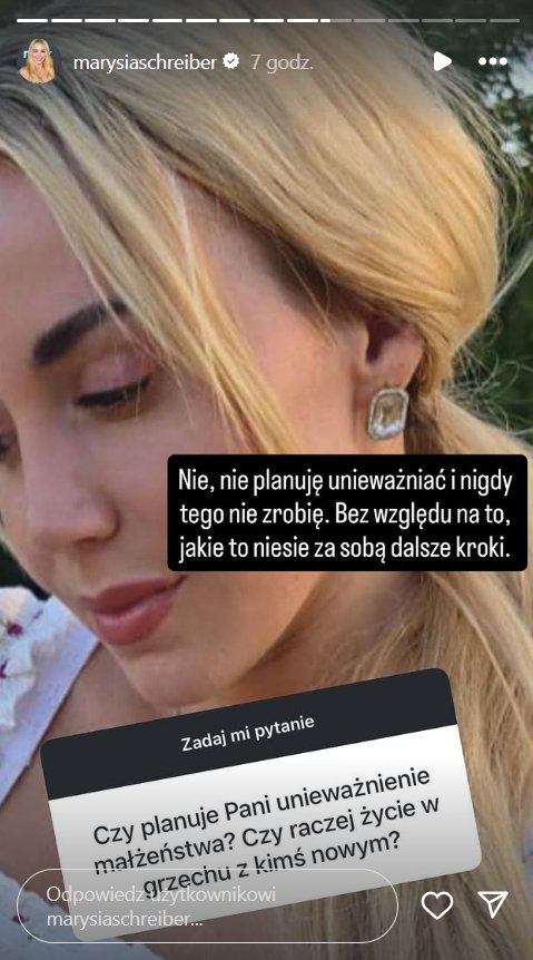 Screenshot from Marianna Schreiber's profile