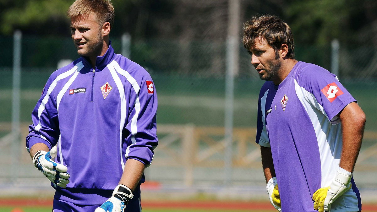 Artur Boruc (L) i Sebastien Frey