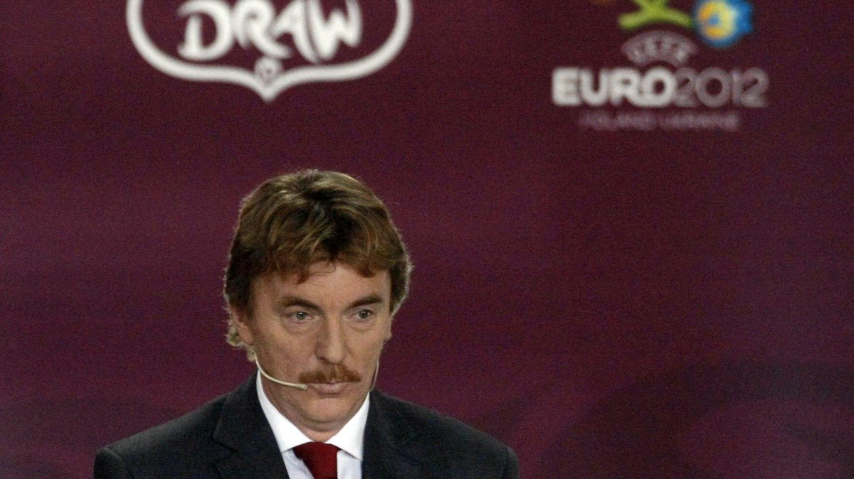 Zbigniew Boniek podczas losowania el. Euro 2012