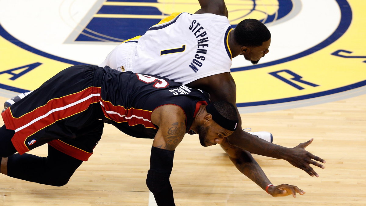 Lance Stephenson i LeBron James