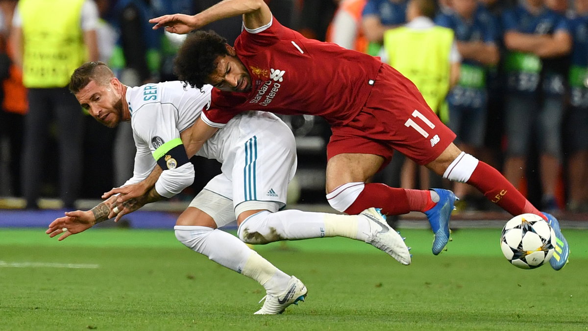 Sergio Ramos i Mohamed Salah w w finale LM 2018