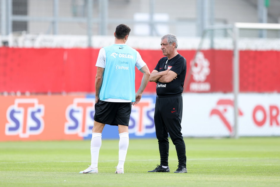 Robert Lewandowski i Fernando Santos