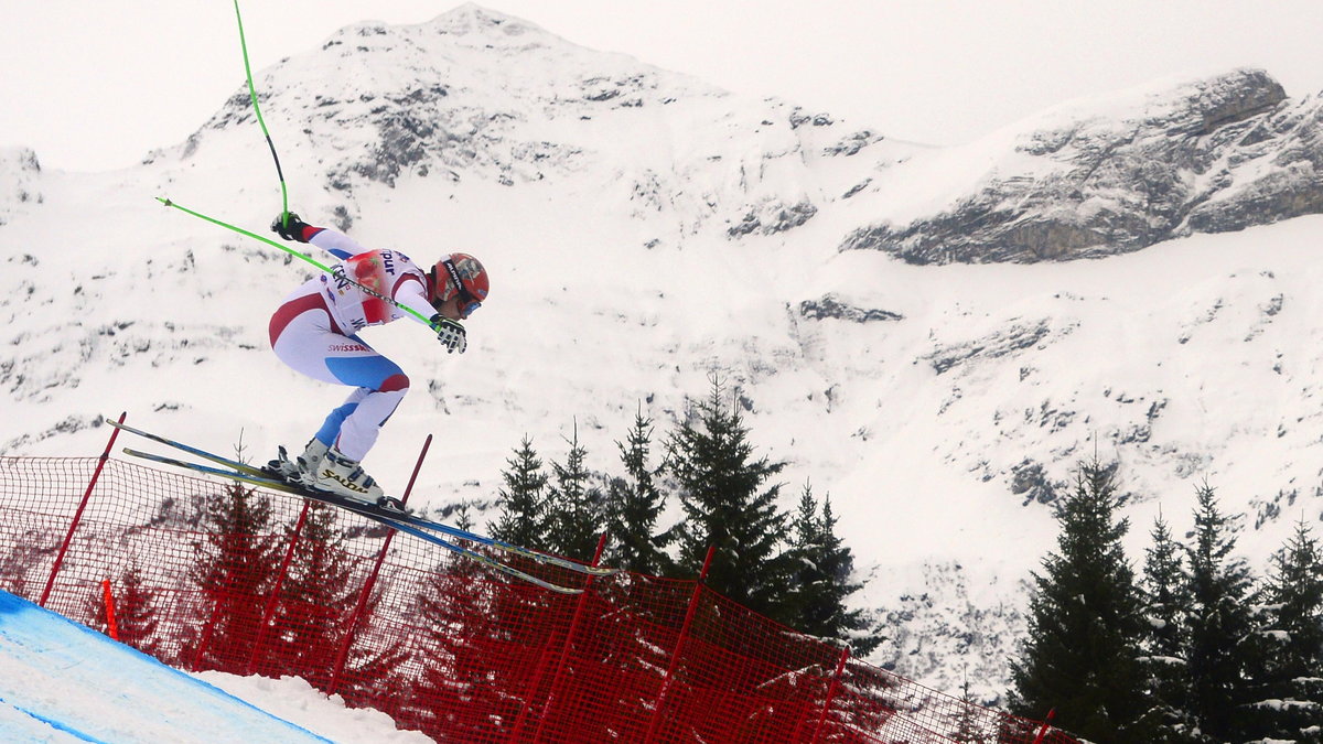 Patrick Kueng wygrał zjazd w Wengen