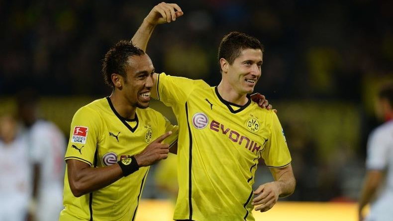 Pierre-Emerick Aubameyang i Robert Lewandowski