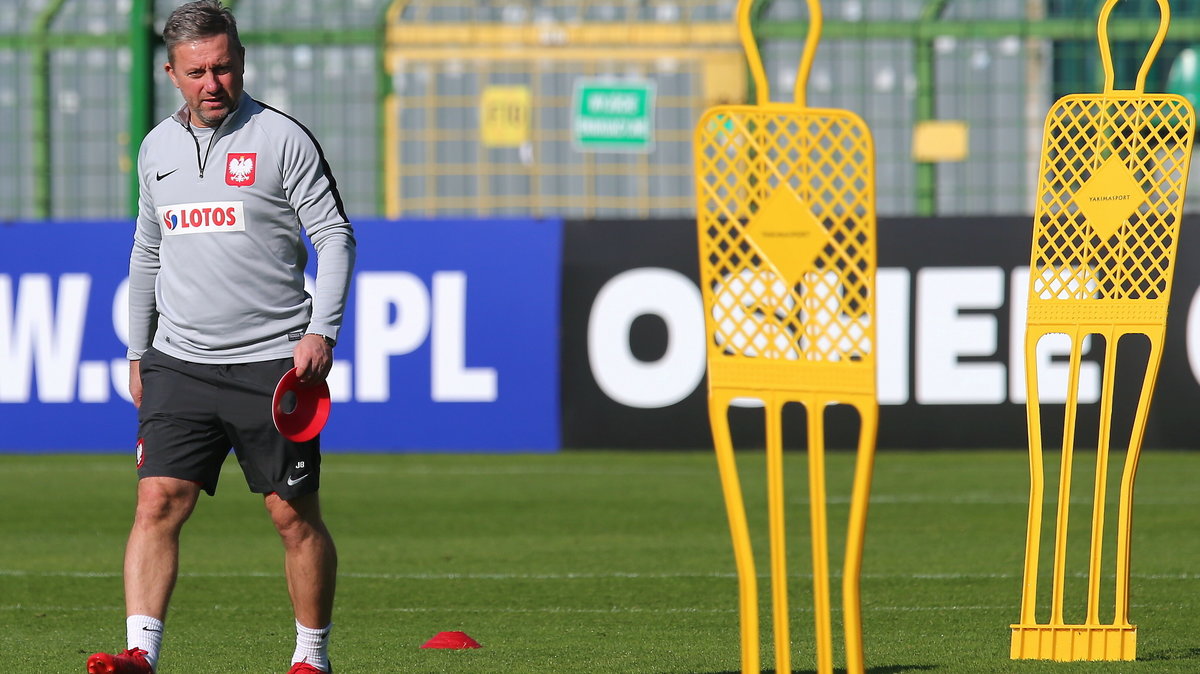 18a12065 - PIŁKA NOŻNA LIGA NARODÓW TRENING REPREZENTACJI POLSKI (Trener piłkarskiej reprezentacji Polski Jerzy Brzęczek)