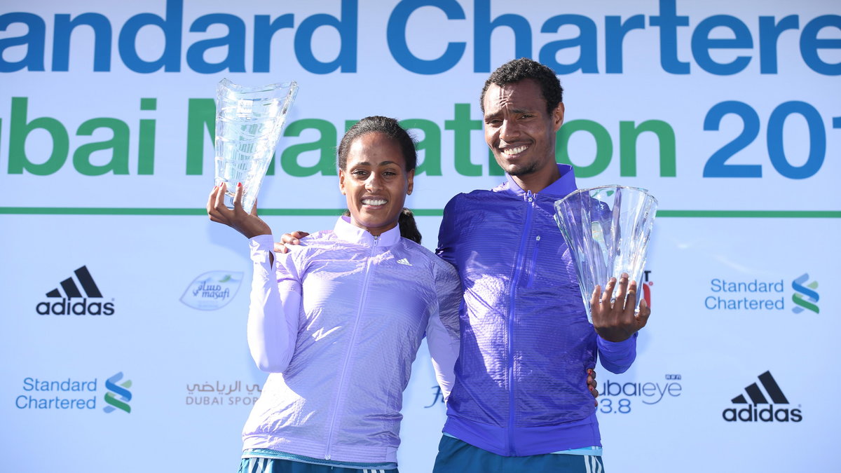 Aselefech Mergia i Lemi Berhanu wygrali maraton w Dubaju 2015