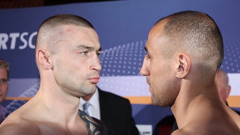 Piotr Wilczewski (L) i Arthur Abraham