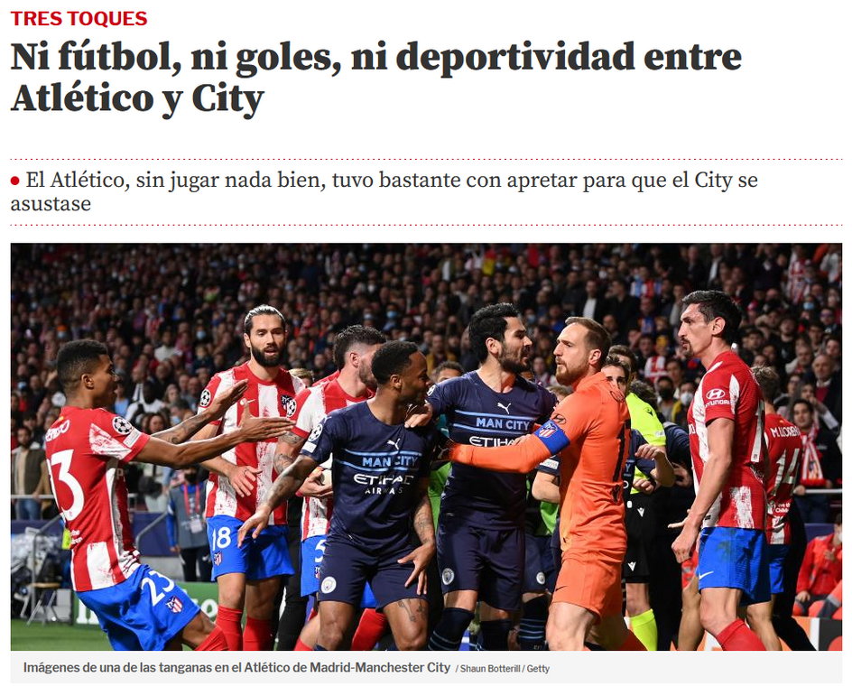 "Mundo Deportivo": nie było futbolu, nie było goli, nie było sportu