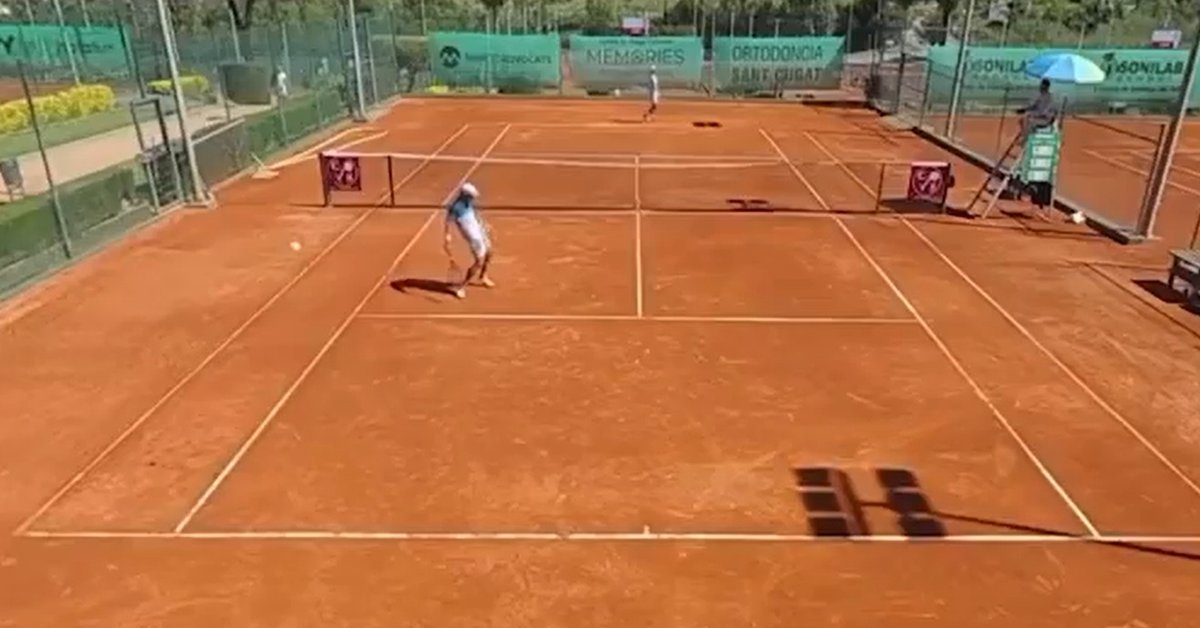 Skandaliczne sceny w Hiszpanii. Obsceniczny gest tenisisty!