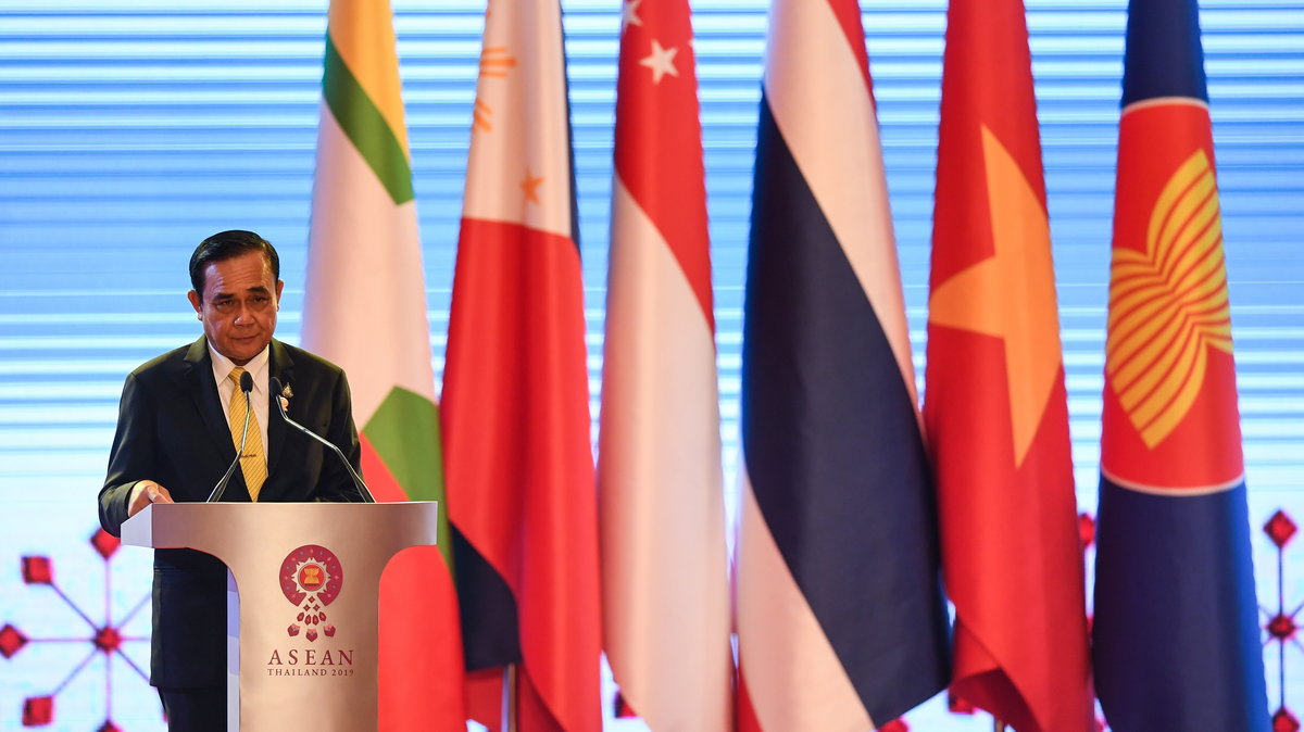 Prayuth Chan-ocha (premier Tajlandii) podczas szczytu ASEAN