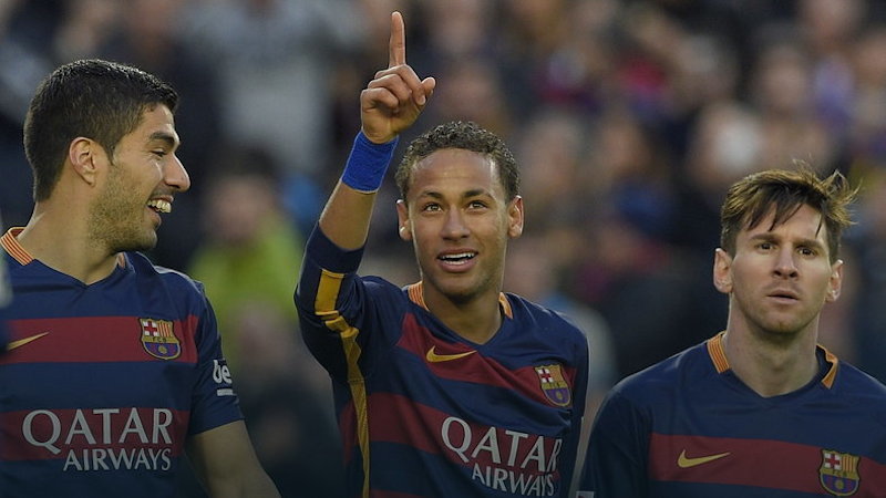 Suarez, Neymar i Messi, fot. AFP