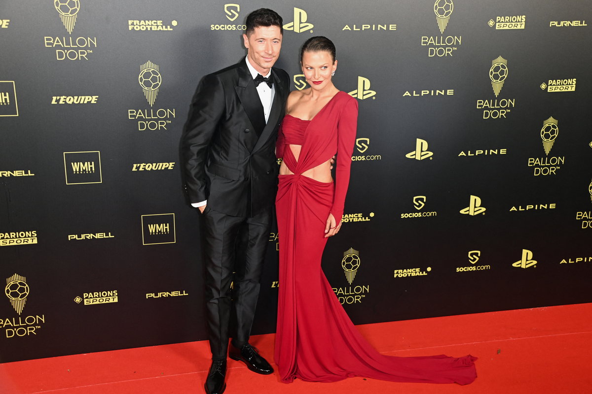 Lewandowscy na gali Złotej Piłki. Żona "Lewego" skradła show. Co za kreacje! - Przegląd Sportowy Onet