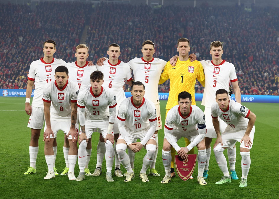 Podstawowa "11" reprezentacji Polski na finał baraży przeciwko Walii w Cardiff (26 marca 2024 r.)