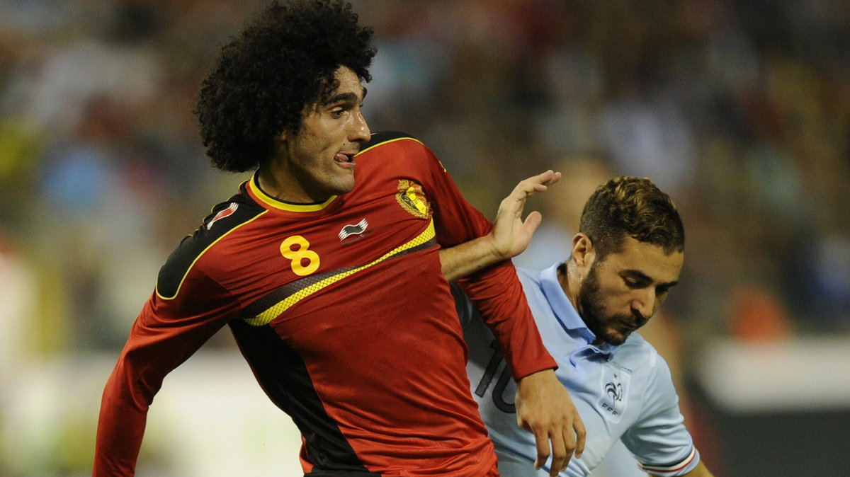 Marouane Fellaini (z lewej)