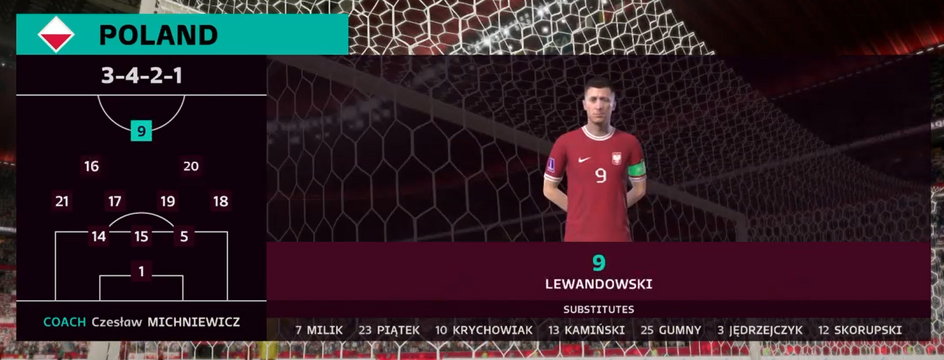 Robert Lewandowski w składzie na mecz z Francją