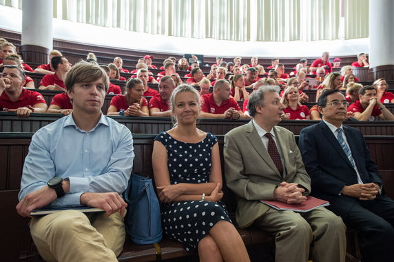 Pożegnanie reprezentacji Polski przed wylotem na Uniwersjadę