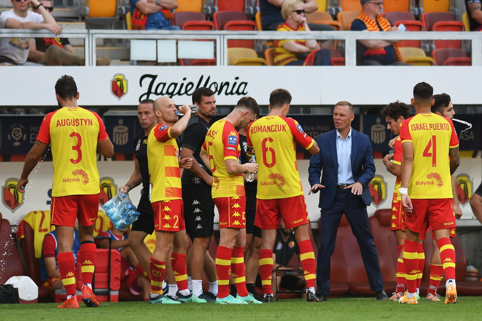 Trener Ireneusz Mamrot był zadowolony z gry swojej drużyny przeciwko Lechii (1:1).