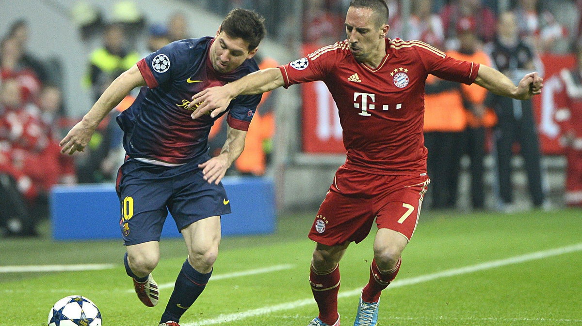 Lionel Messi i Franck Ribery 