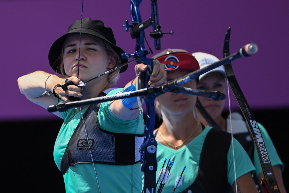 Karina Kozłowska w czasie igrzysk olimpijskich w Tokio (2021 r.).