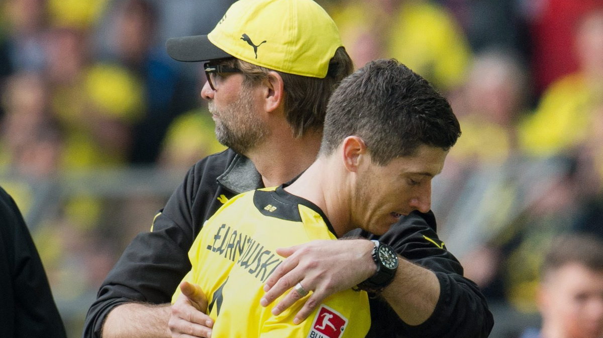 Robert Lewandowski (P) i Juergen Klopp