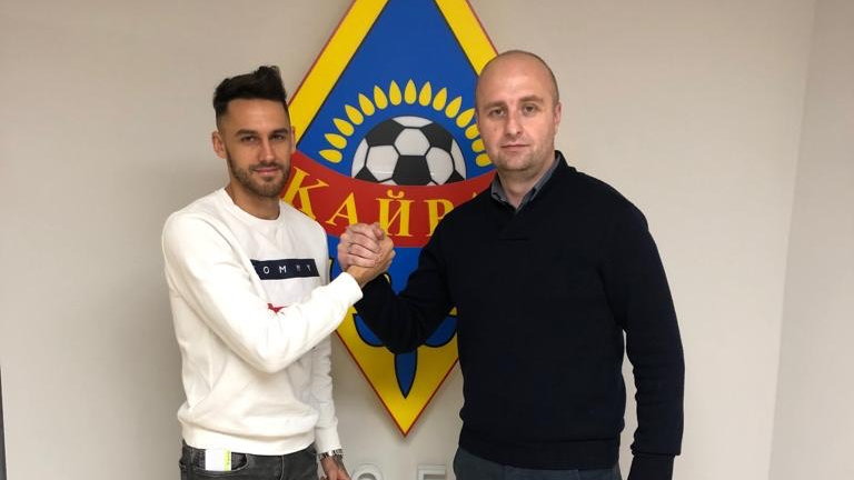 Konrad Wrzesiński i jego agent Marcin Michalak (INNfootball)