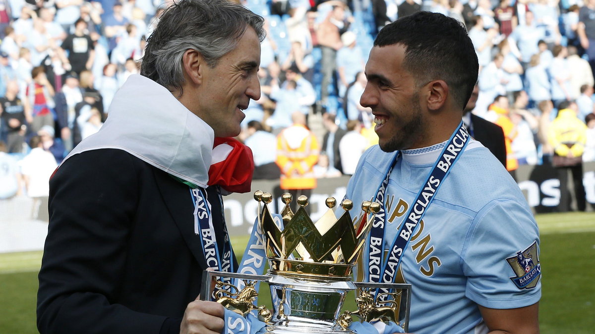 Roberto Mancini i Carlos Tevez